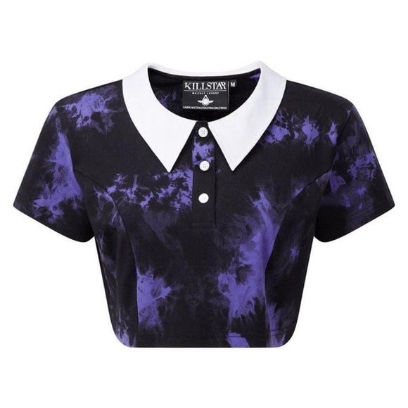 Killstar Tops - Dye Fast Crop Top Killstar